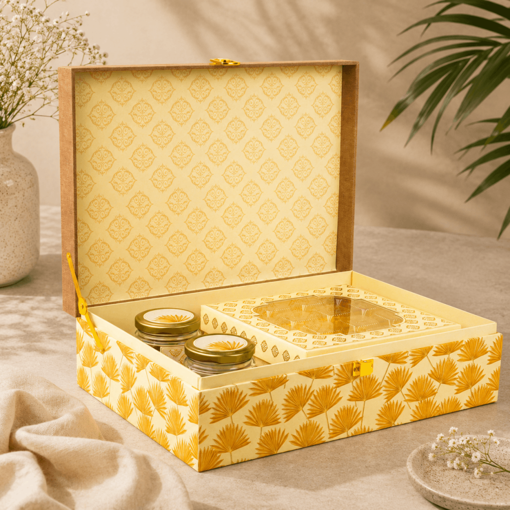 Jute Gold Box – Premium Corporate Gifting Box